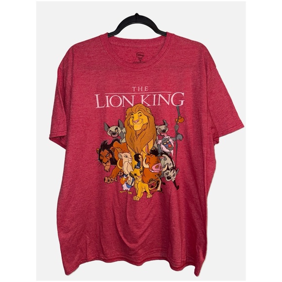 Disney Other - The Lion King - Red Graphic T-Shirt size XL